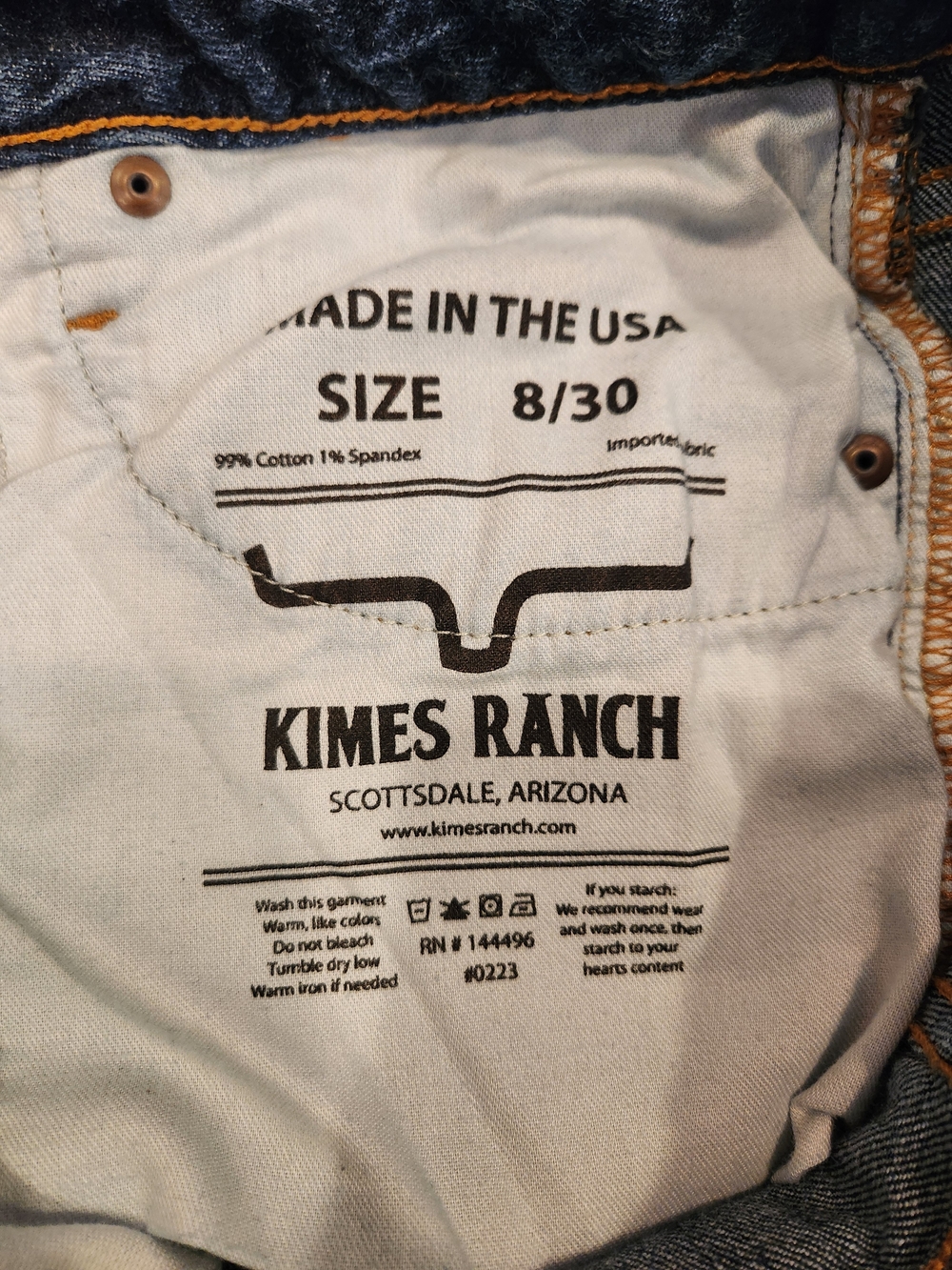 Kimes Ranch Jennifer High Rise Flare Trouser Jeans Faded Dark Wash Size 8/30 - Picture 10 of 11